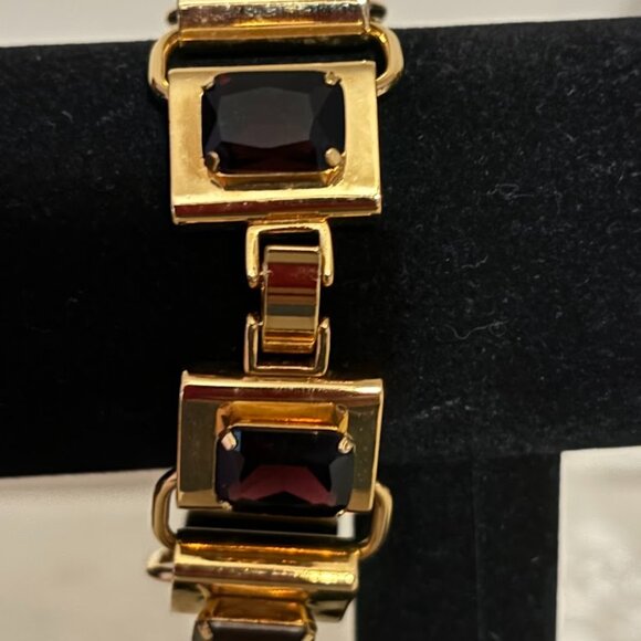 Lord Taylor's Violet Color Bracelet in Gold Tone (8.25") - Picture 8 of 12